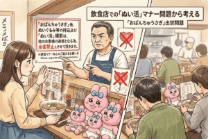 ラーメン店で「ちいかわ」が出禁に？飲食店での「ぬい活」マナー問題から考える、現代のキャラクター消費と公共ルール